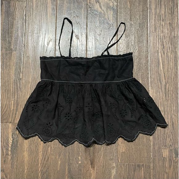 ZARA Eyelet Crop Top - Picture 1 of 9